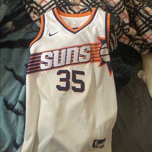 NBA Authentic White Jersey with Black Accents